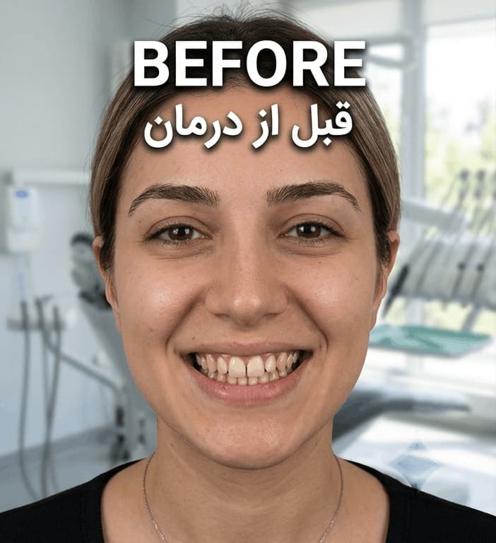 طب الأسنان الطبي before treatment result at IranElaj